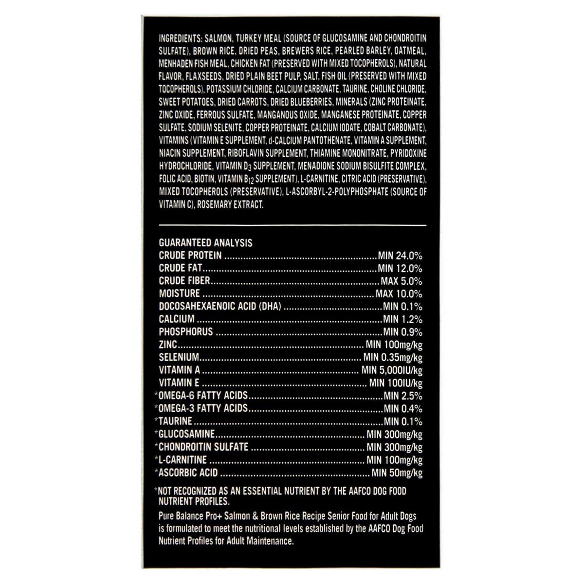 Senior Salmon & Brown Rice Dry Dog Food S9544