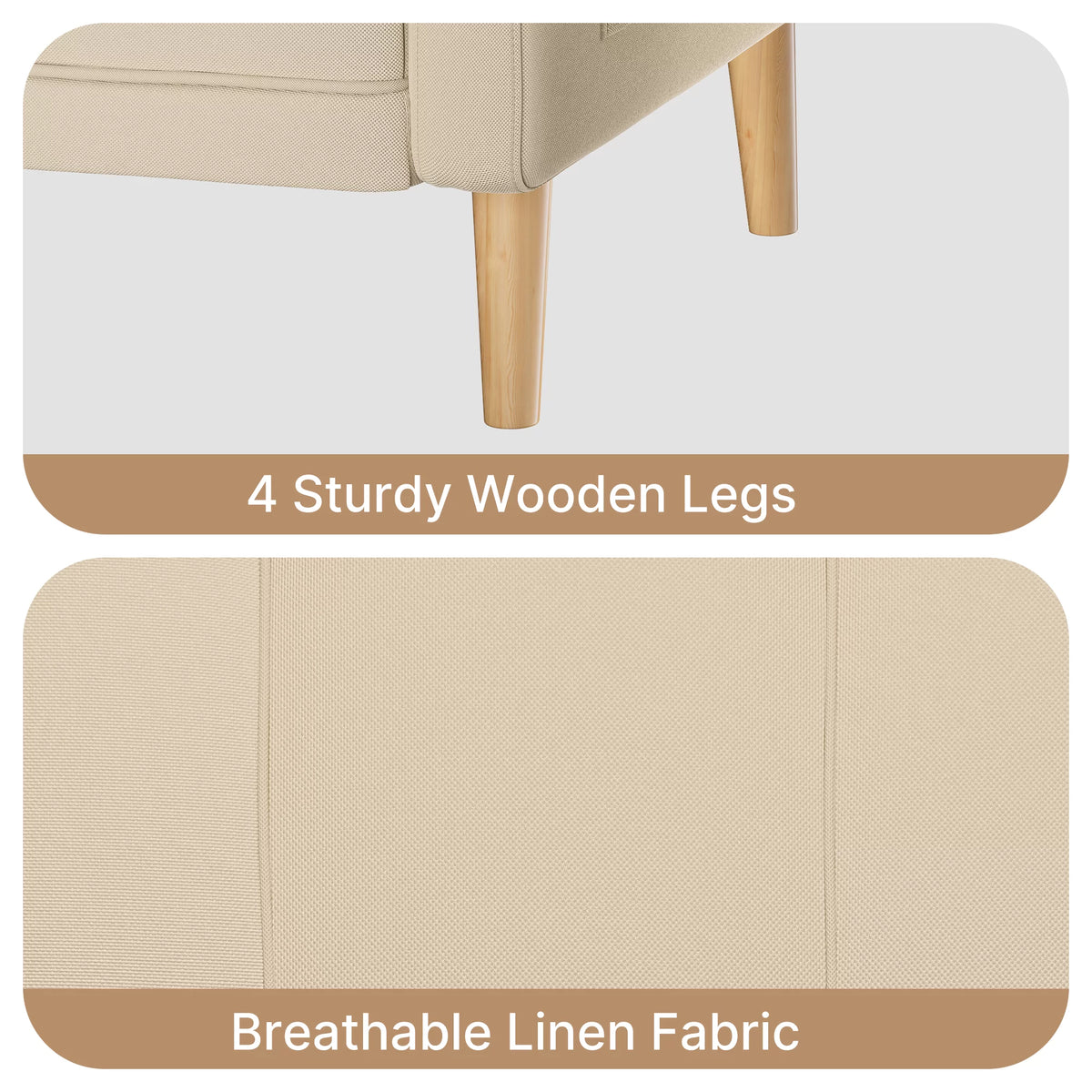 Gray Sofa with Storage Pockets X40973