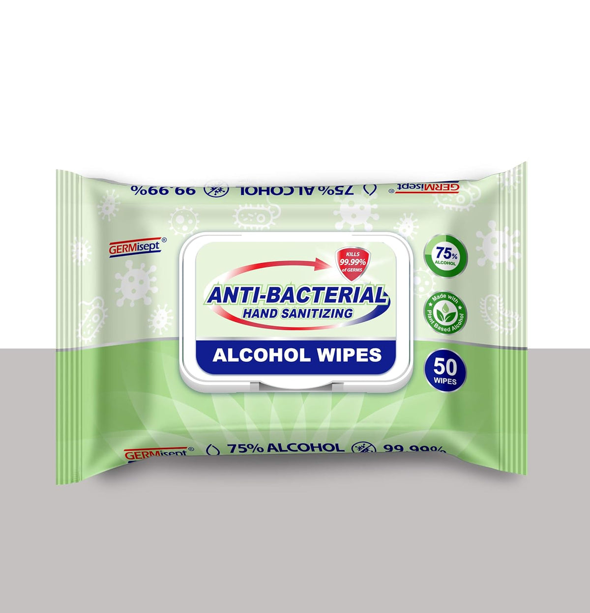 75% Alcohol Antiseptic Hand Sanitizer Wipes (1200 Wipes) W9764