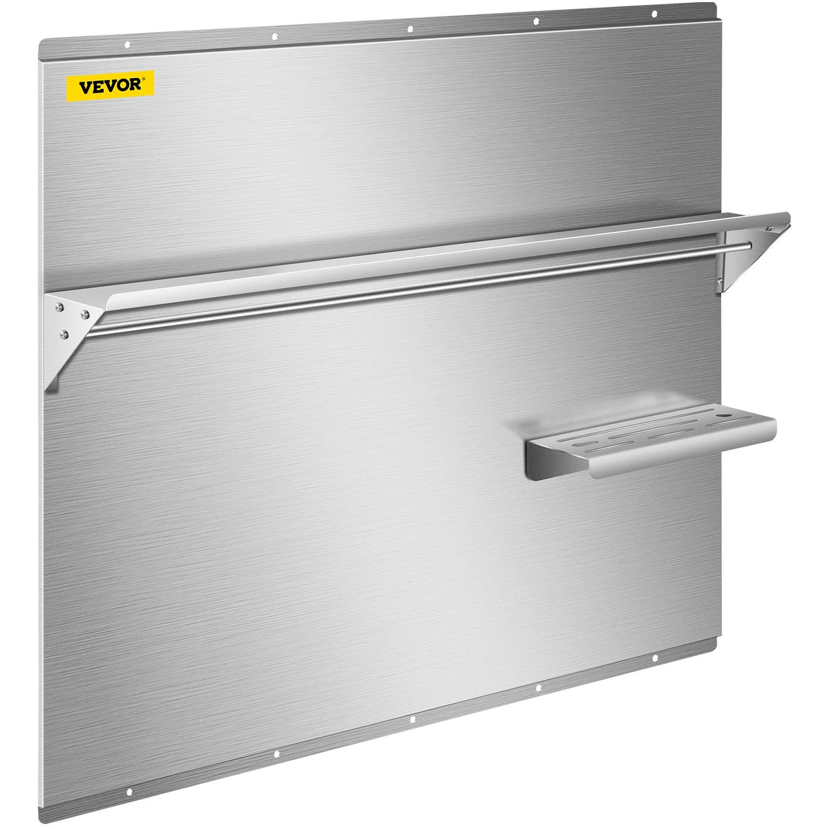 36 x 30.7 in. Stainless Steel Range Backsplash with Shelf Q22280