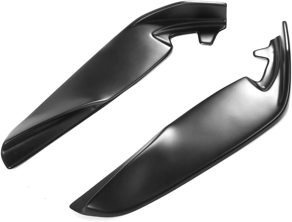 Front Bumper Lip Matte Black PP 2 Pieces L534