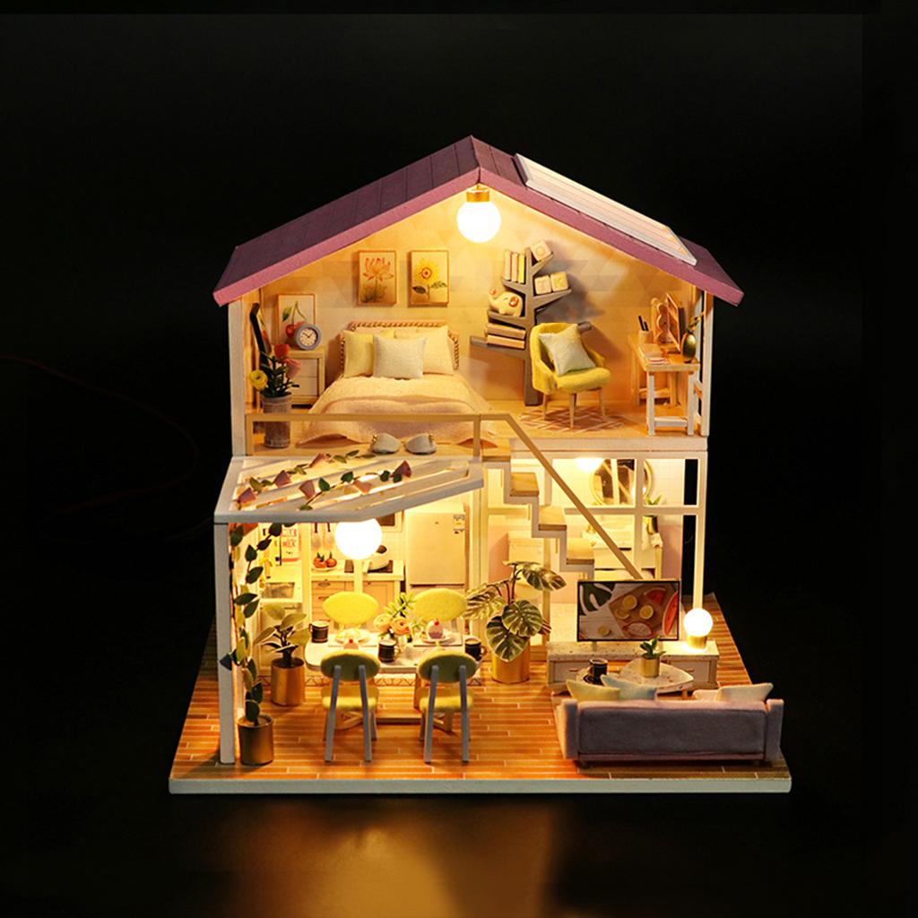 Handcraft Dollhouse Furniture Romantic Modern Cottage T235700