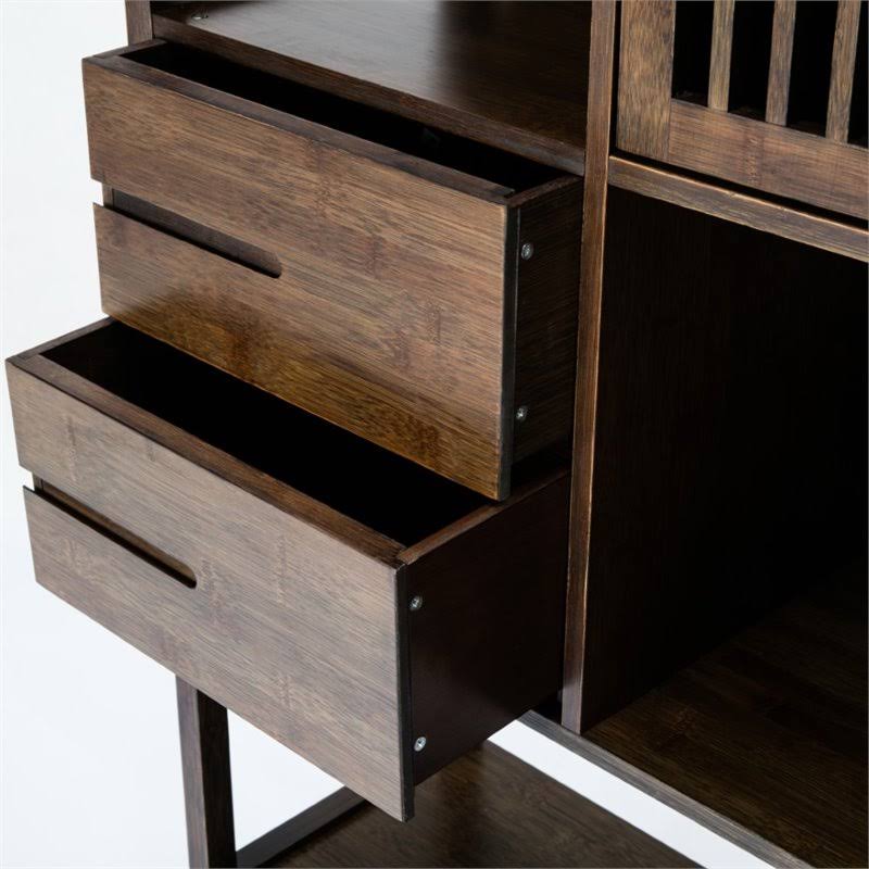 Cappuccino Bamboo Bookcase N1212