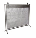 Black Iron Mesh Fireplace Screen D638