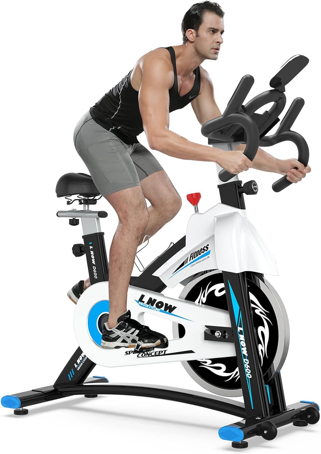Exercise Bike with Seat Cushion, iPad Holder & LCD Monitor F5673