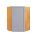 27 inch Wide 39 inch Tall 14 inch Deep Light Gray Inset Shaker Wall Cabinet U960