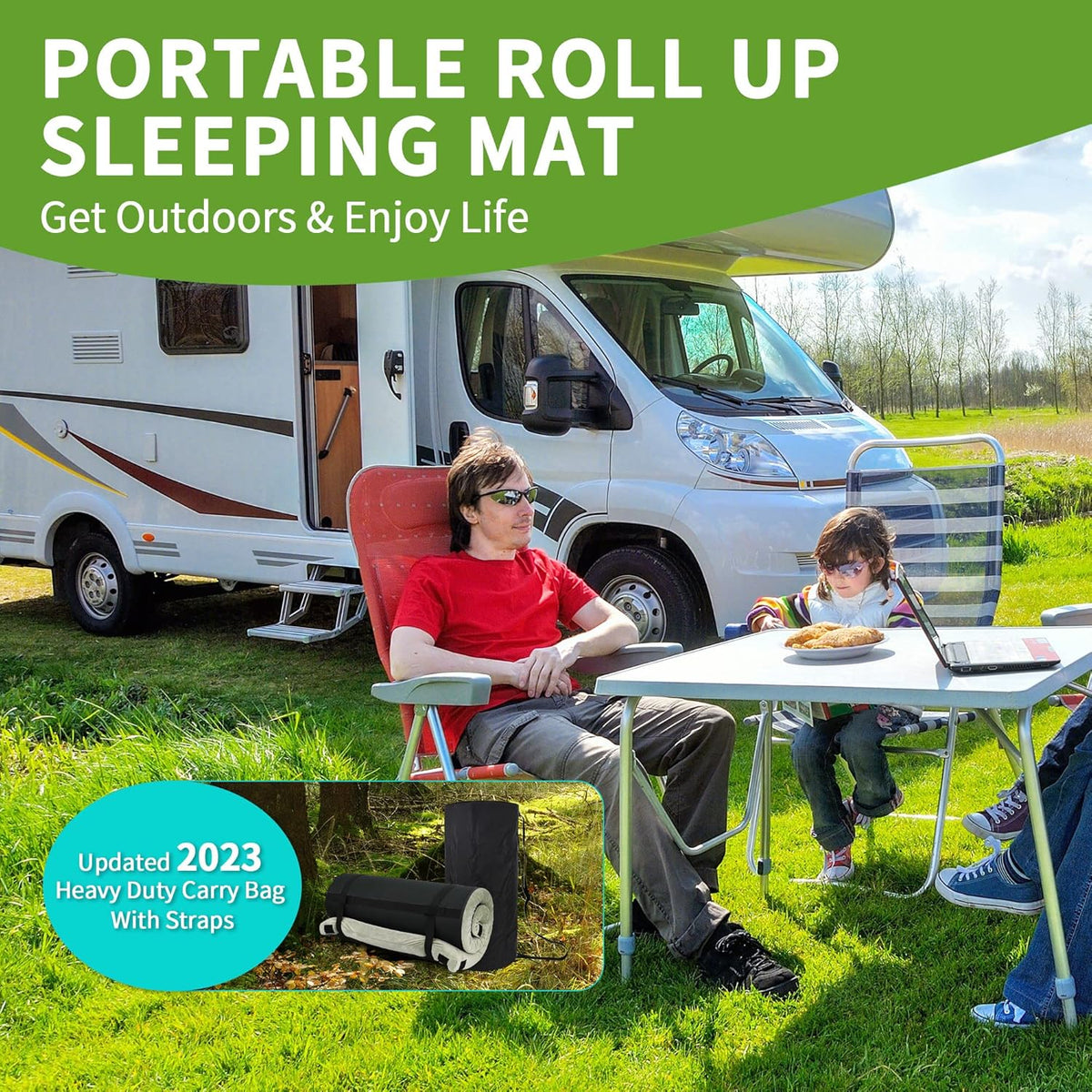 Waterproof Memory Foam Camping Mattress Pad V98708