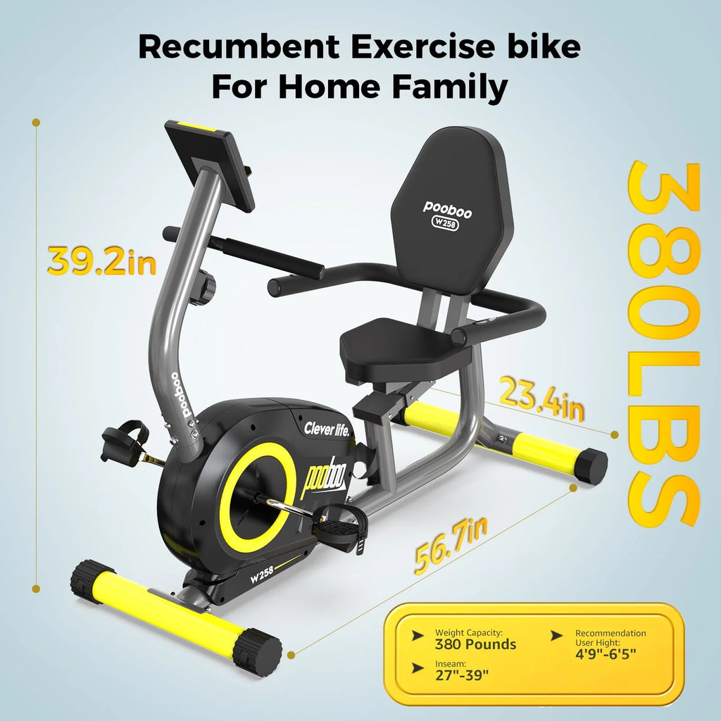 Recumbent Stationary Bike Magnetic Resistance E962184