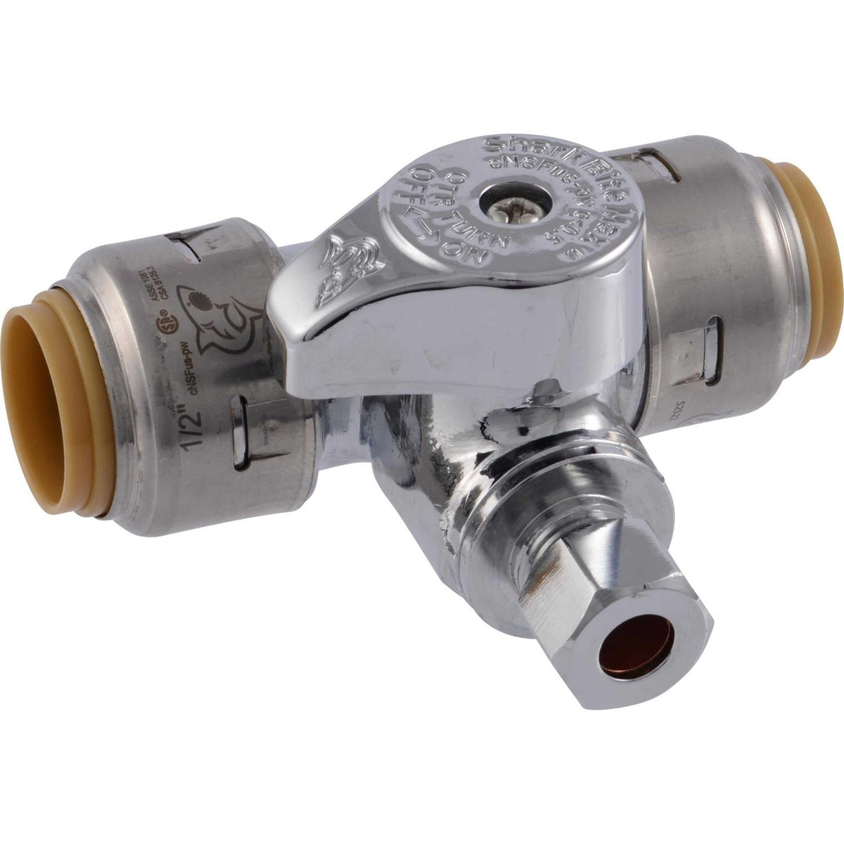 Push-to-Connect Tee 1/2 In. x 1/2 In. x 1/4 I5277
