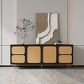 Rattan Sideboard Buffet Cabinet with Adjustable Shelf O51195
