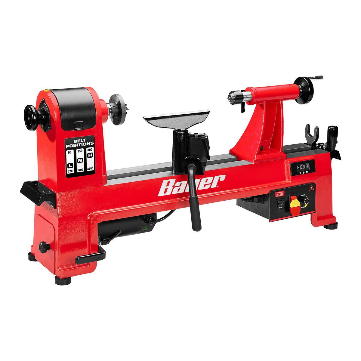14 in. x 20 in. Electronic Variable-Speed Wood Midi Lathe L5860