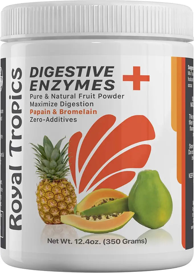 Bromelain Digestive Enzyme Supplements with Green Papaya Powder 350 Grams V3570