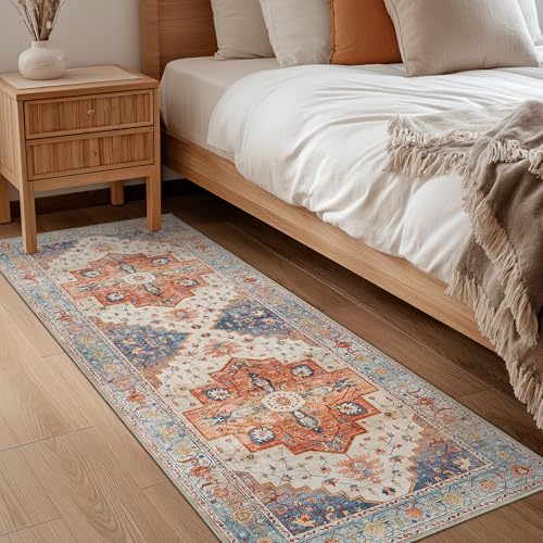 2X5 Washable Non Slip Vintage Boho Area Rug P37825