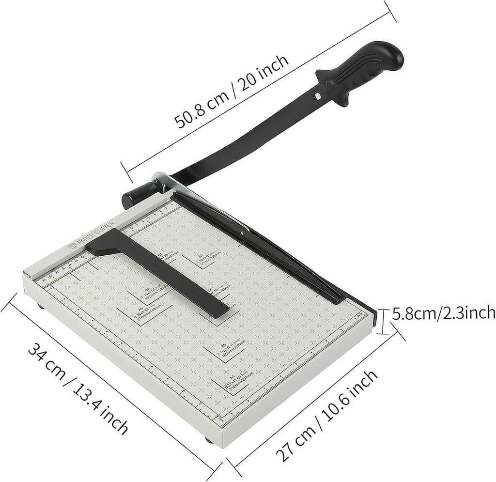 Guillotine Paper Cutter 21” Cutting Length with Safety Blade Lock K632
