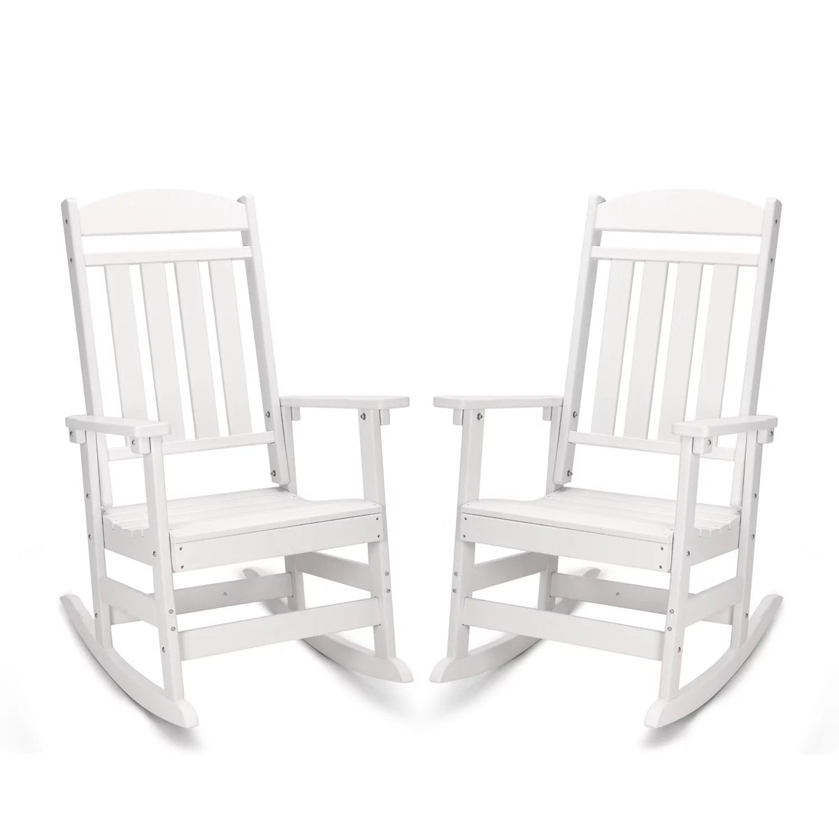 All Weather Resistant Poly Lumber Outdoor Rocking Chair with High Back I7857
