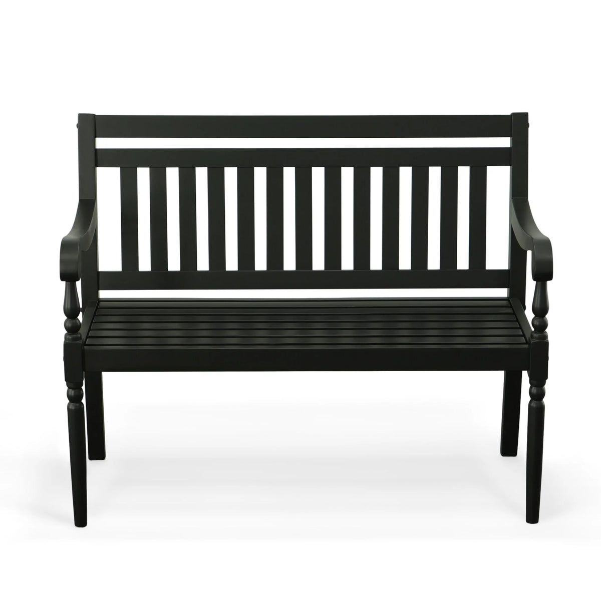 Black Wooden Bench Q226987