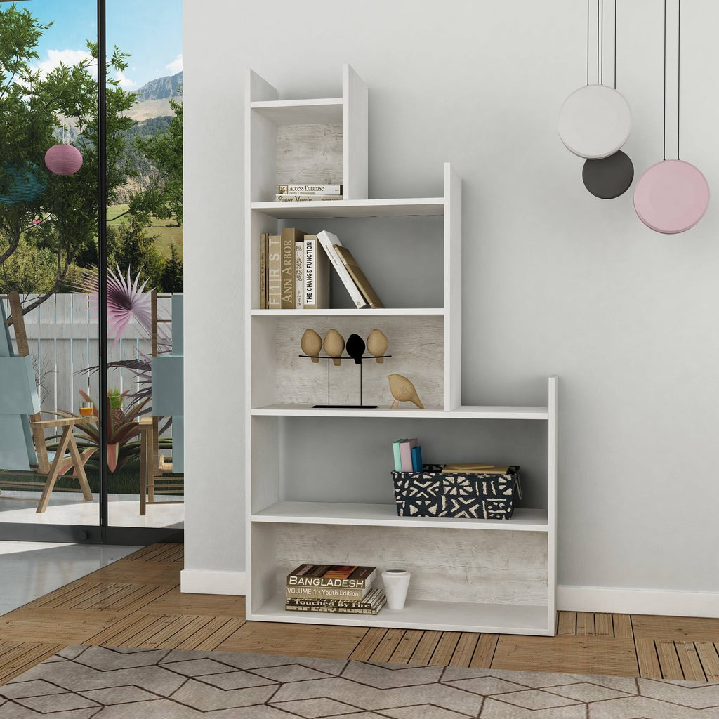White Bookcase J867