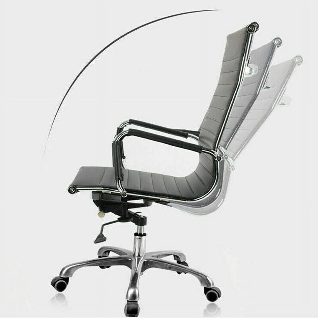 Black High-Back Leather Executive Office Chair U6682