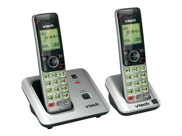 Silver Cordless Phone with 2 Handset G760534