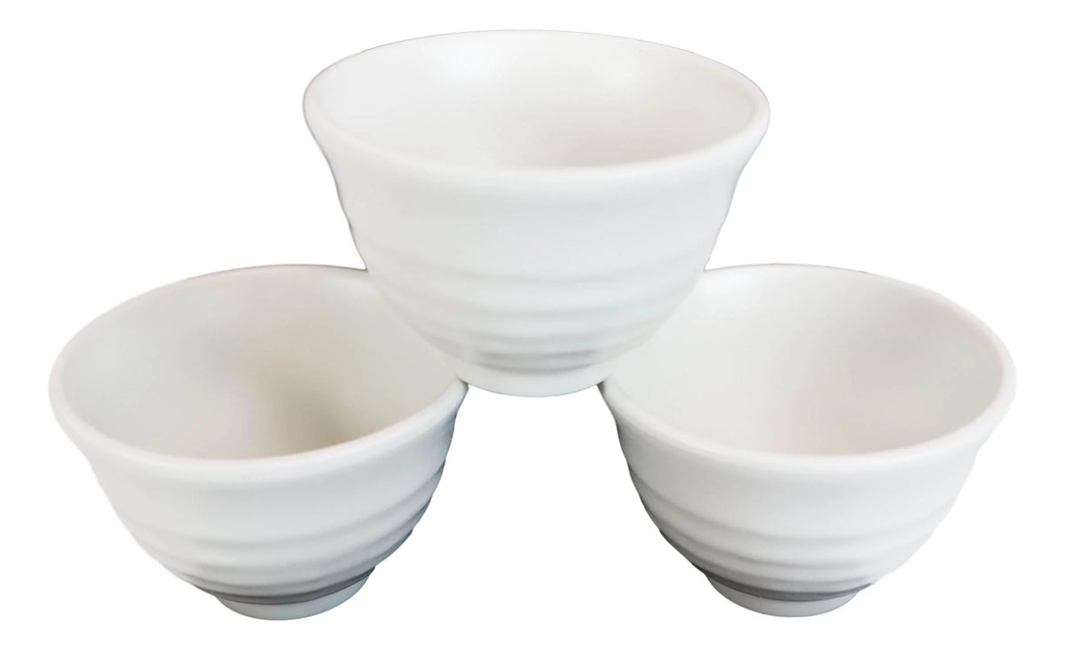 Matte White Melamine Bowls Pack Of 6 T705913