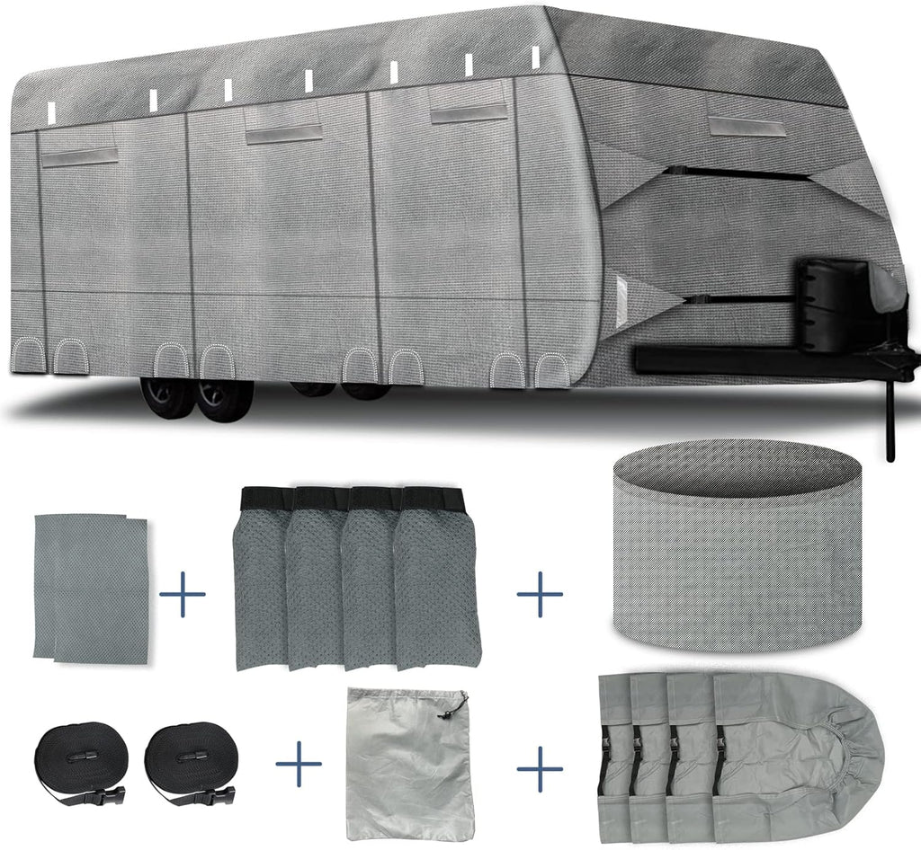6 Layers Windproof Anti-Scratch UV Resistant Travel Trailer Cover L888043
