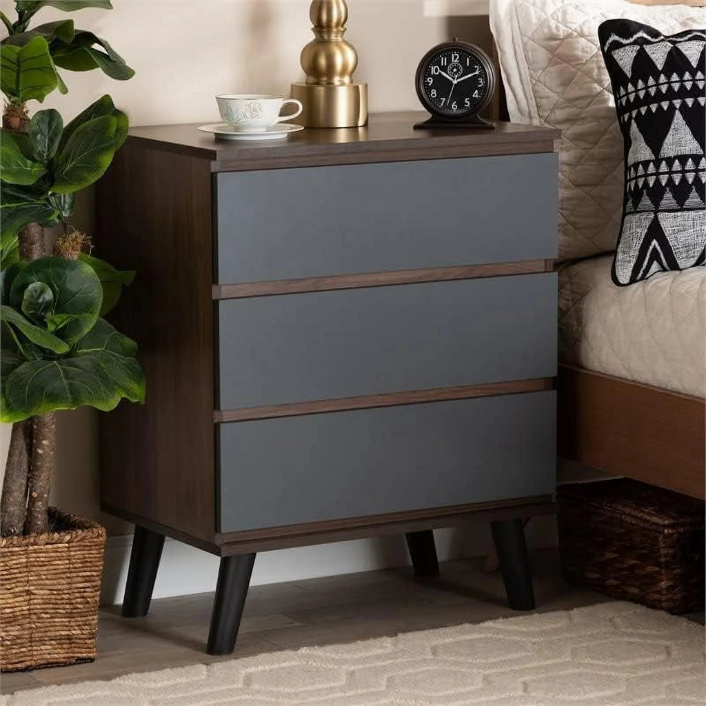3-Drawer Wood Bedroom Chest G533956