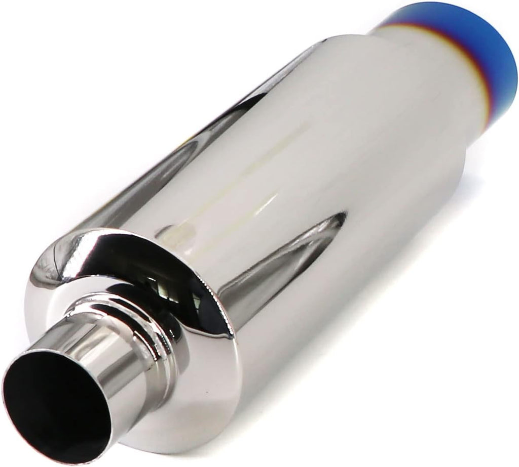Blue Burnt Stainless Steel Exhaust Tip 18.5" Length Pack of 2 Z3209