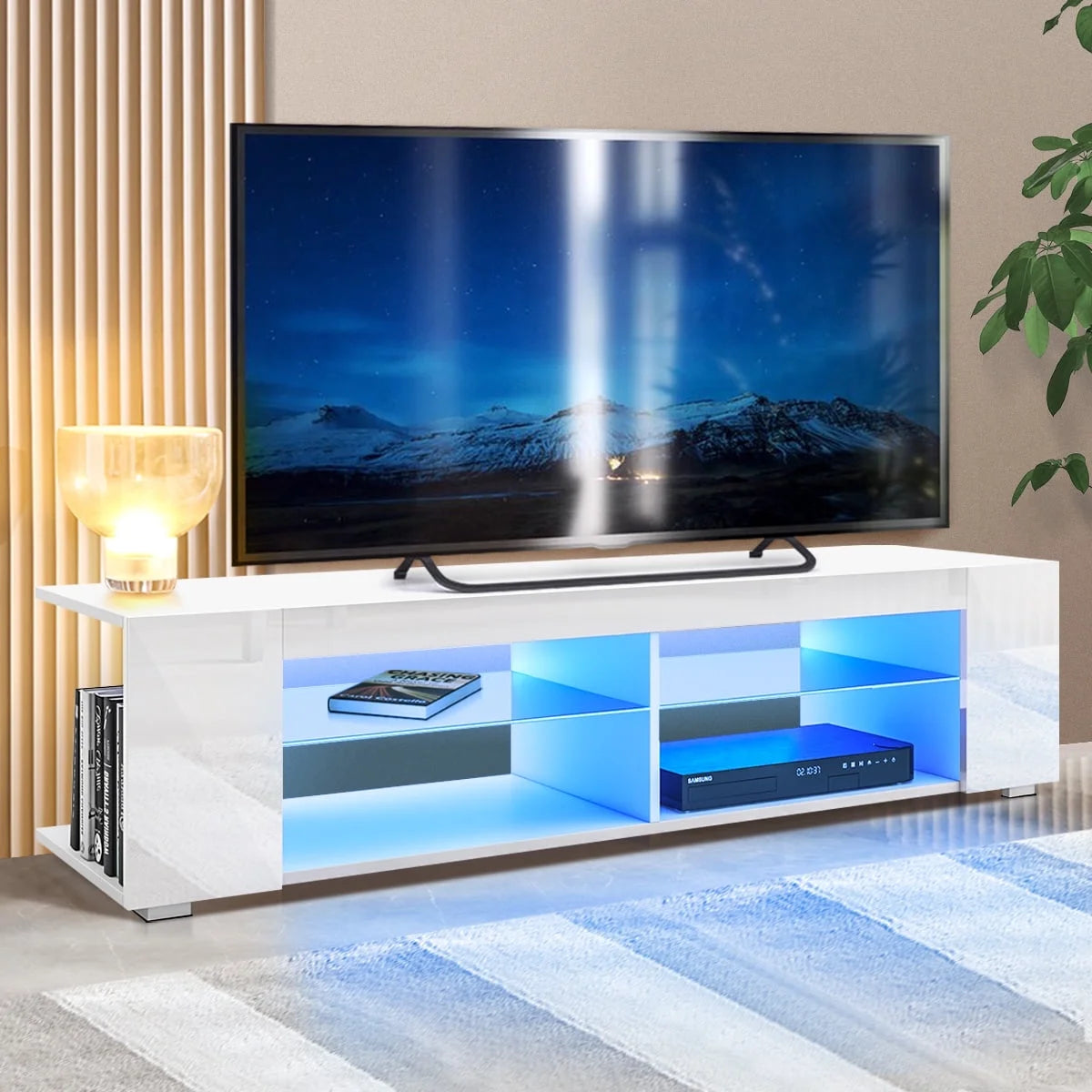 65 inch TV Stand with LED Lights V580978