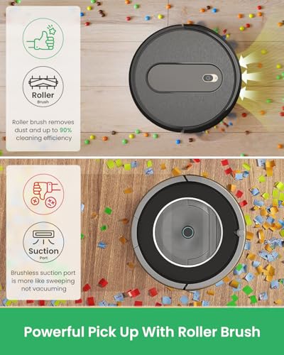 Slim Quiet Automatic Self-Charging Robotic Vacuum Cleaner P9300