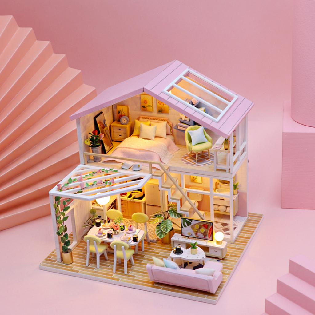 Handcraft Dollhouse Furniture Romantic Modern Cottage T235700