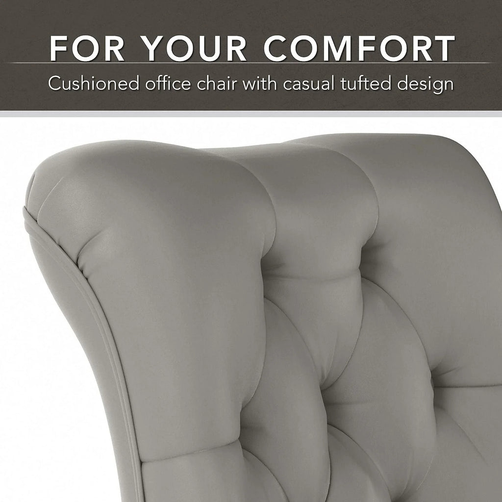 Light Gray Leather Office Chair P38516
