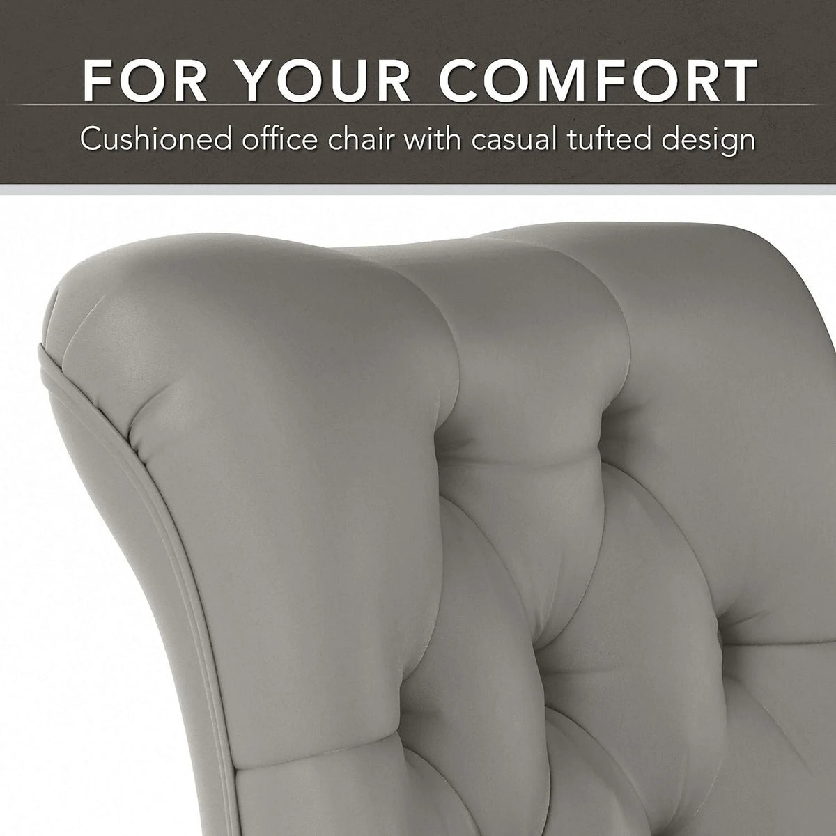 Light Gray Leather Office Chair P38516