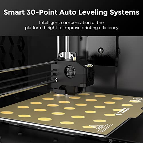 3D Printer with Auto Leveling, 300mm/s High Speed Printing, 265°C Hardened Nozzle X9085