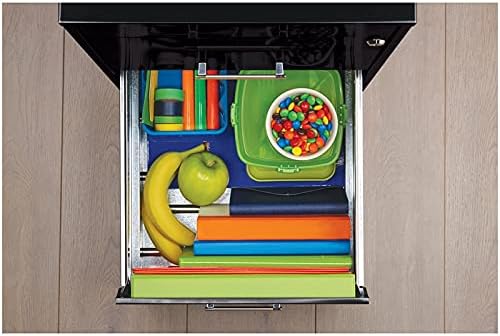 Black 18in Deep 3 Metal Organizer Pencil Drawer Vertical File Cabinet T248163