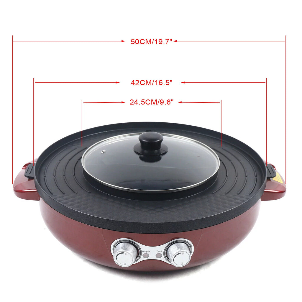 2 In 1 Electric Grill & Hot Pot 2200W D24186