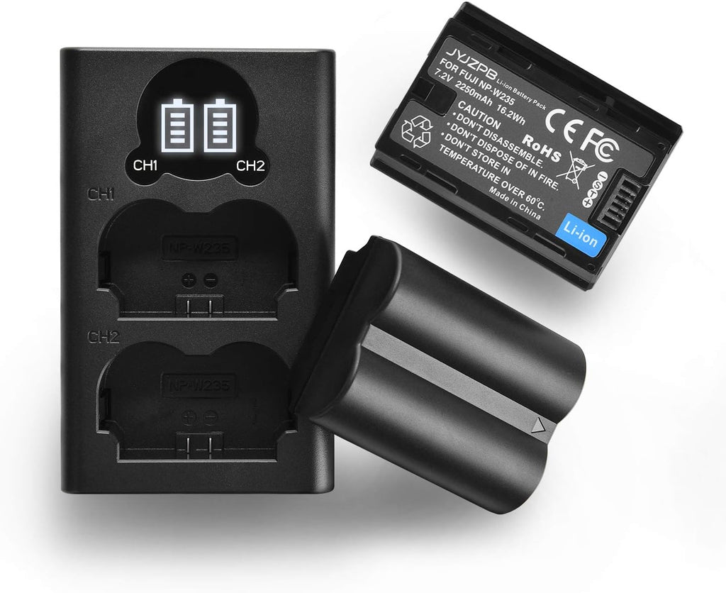 2-Pack Rechargeable Li-Ion Camera Batteries with Charger L637503