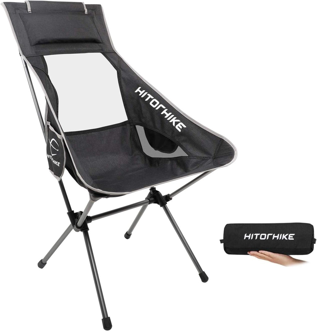 Ultralight High Back Folding Camping Chair with Nylon Mesh Headrest I304