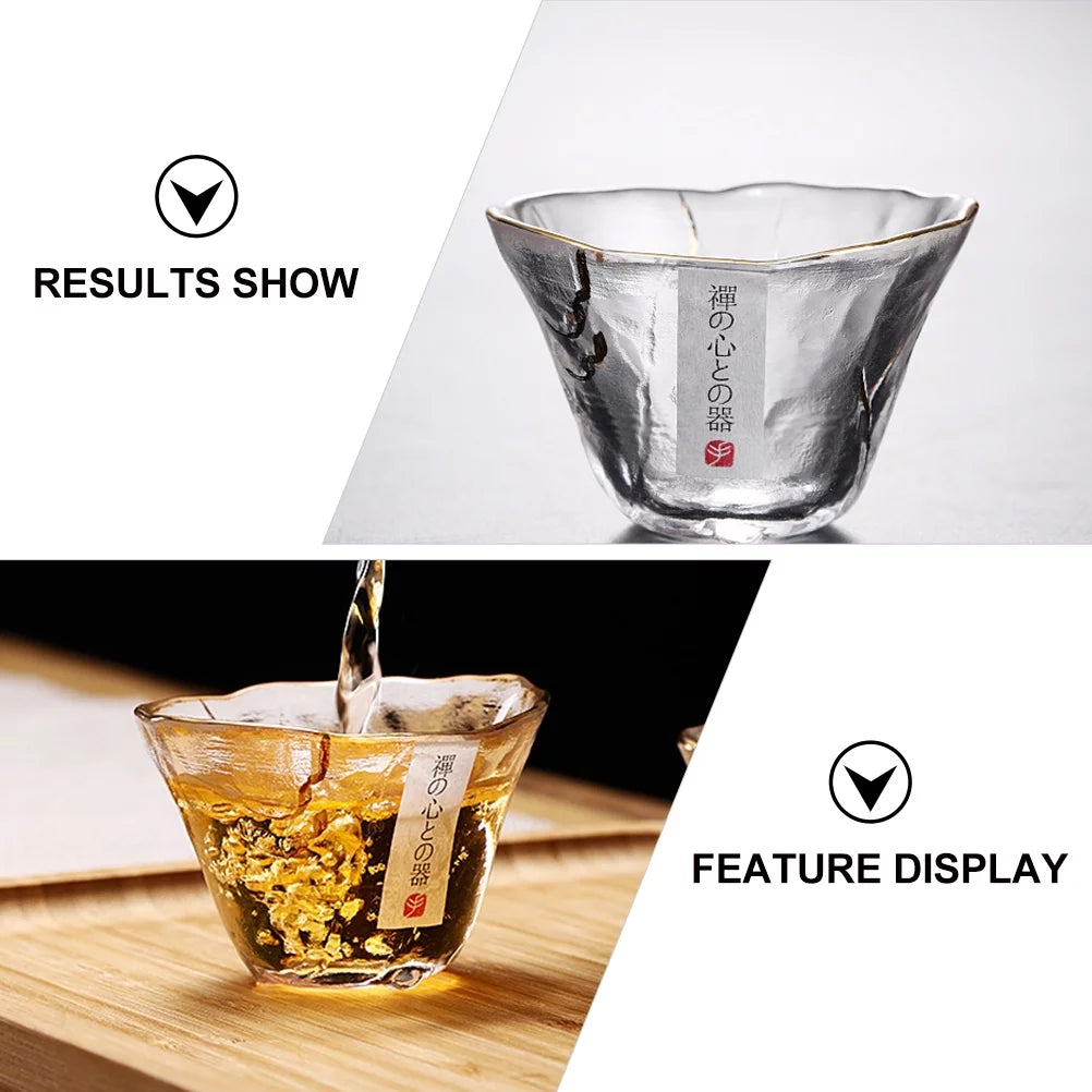 4pcs Glass Sake Cups R2457