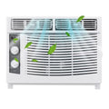 5000BTU 115V 450W White Window Air Conditioner T83269