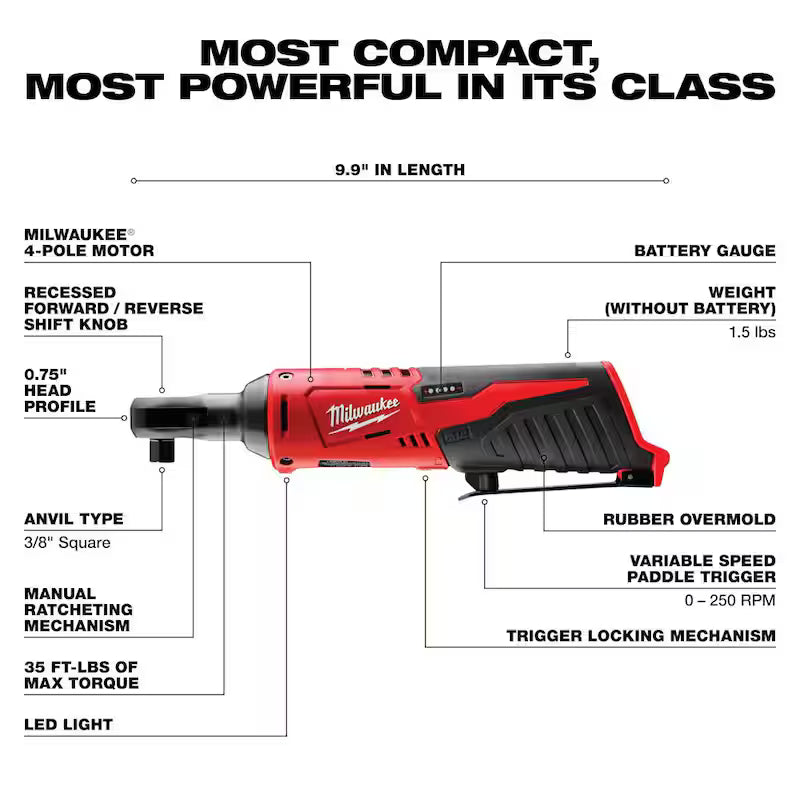 12V Lithium-Ion Cordless Straight Die Grinder Kit with 3/8 in. Ratchet U129