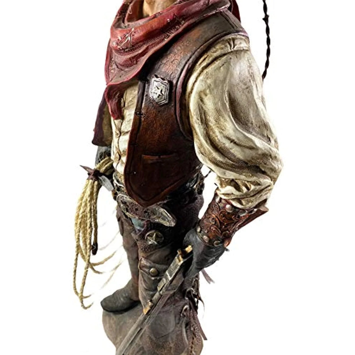 Western Cowboy Statue Hand Painted Figurine Q950452