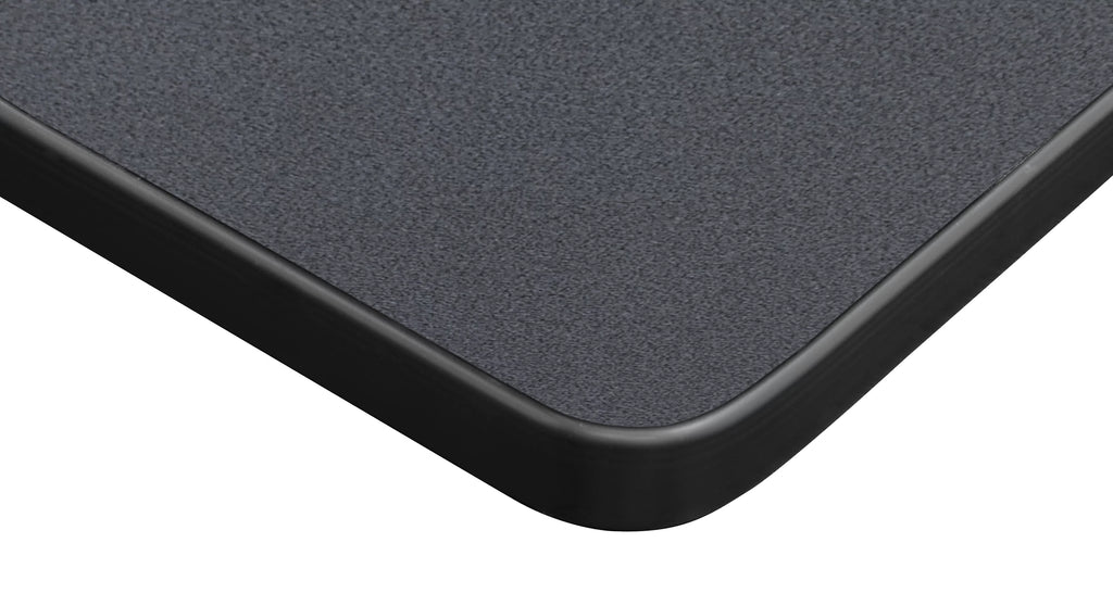 30" Square Folding Breakroom Table Grey Black M66913