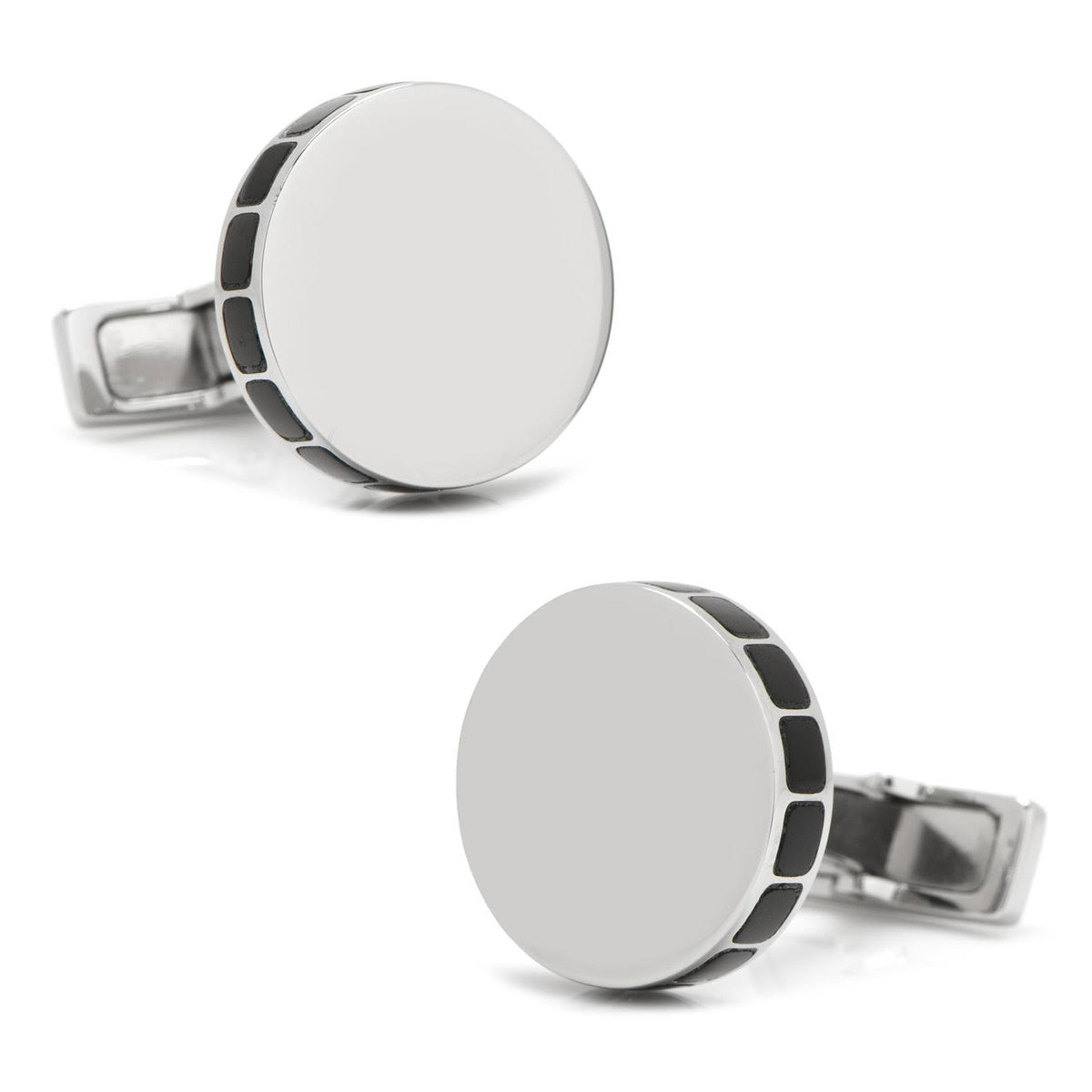 Stainless Steel Onyx Mosaic Cufflinks N73387