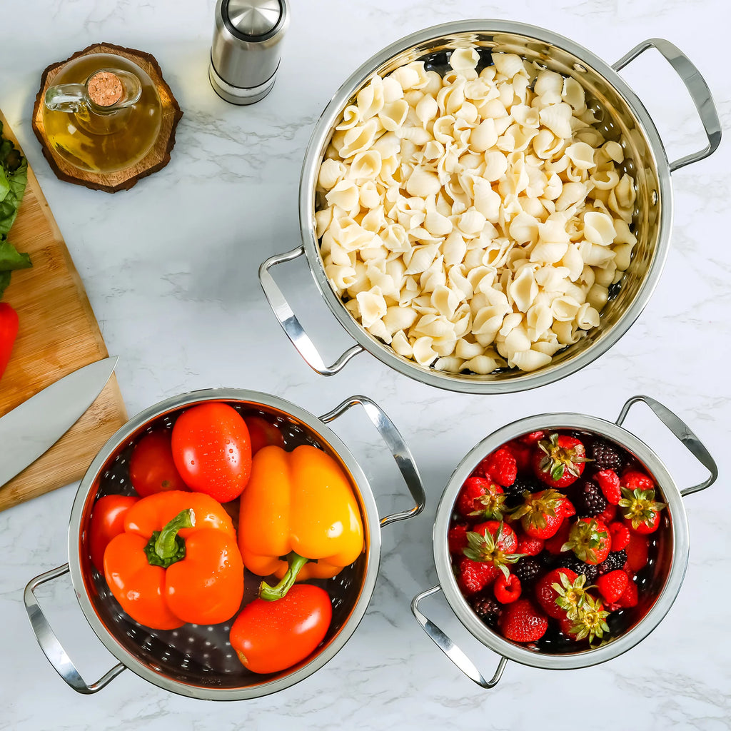 Stainless Steel Colander Set of 3 T80040
