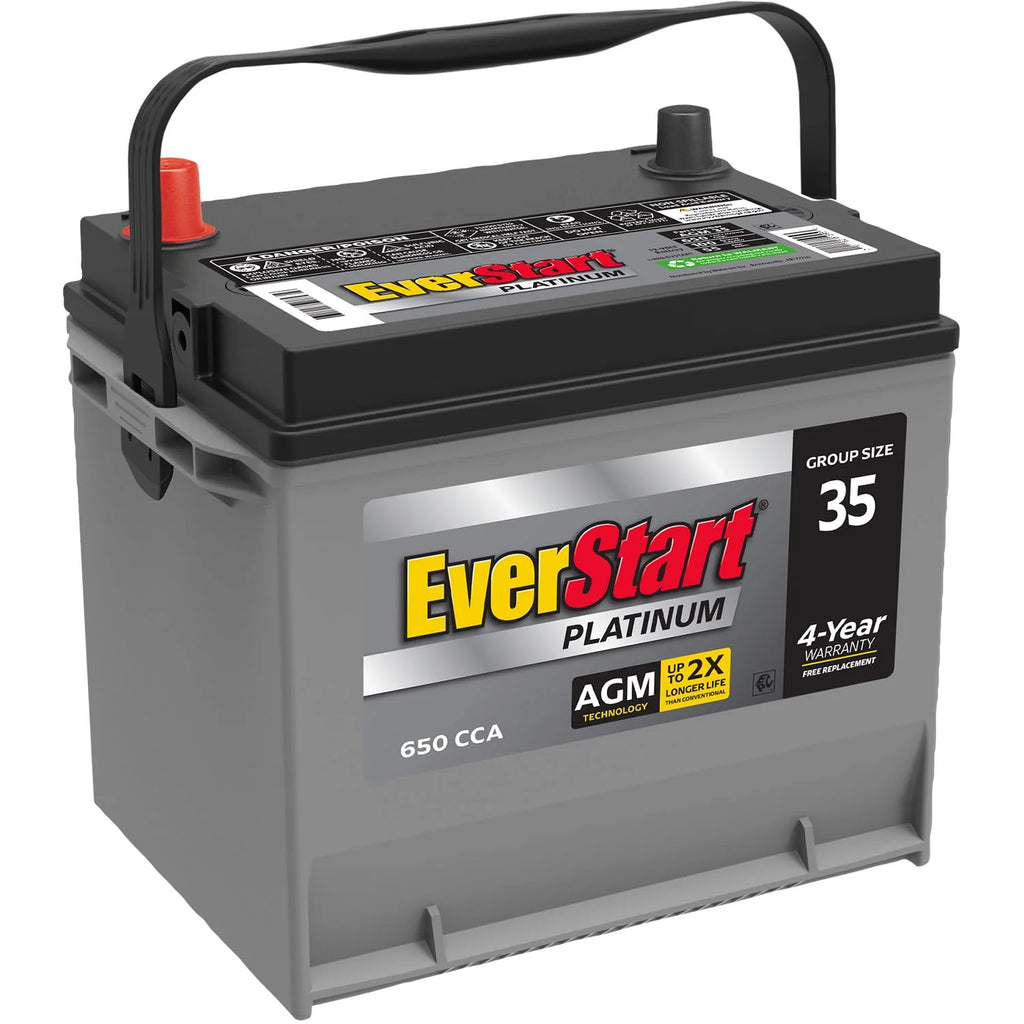 Platinum AGM Automotive Battery Group Size 35 12 Volt 650 CCA Y7675