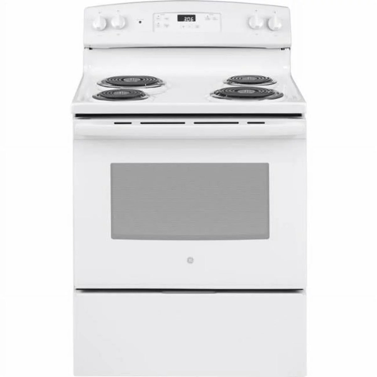 White Natural Gas Electric Range D213696