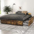 Industrial Full Size Metal Frame Bed with 4 Drawers E350