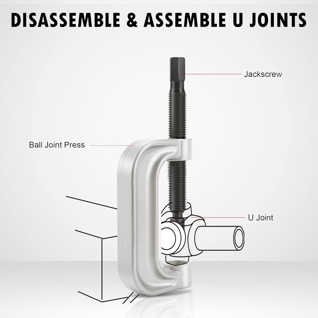 Ball Joint Press & U Joint Removal Tool Kit with 4wd Adapters, Pack of 2 S16420