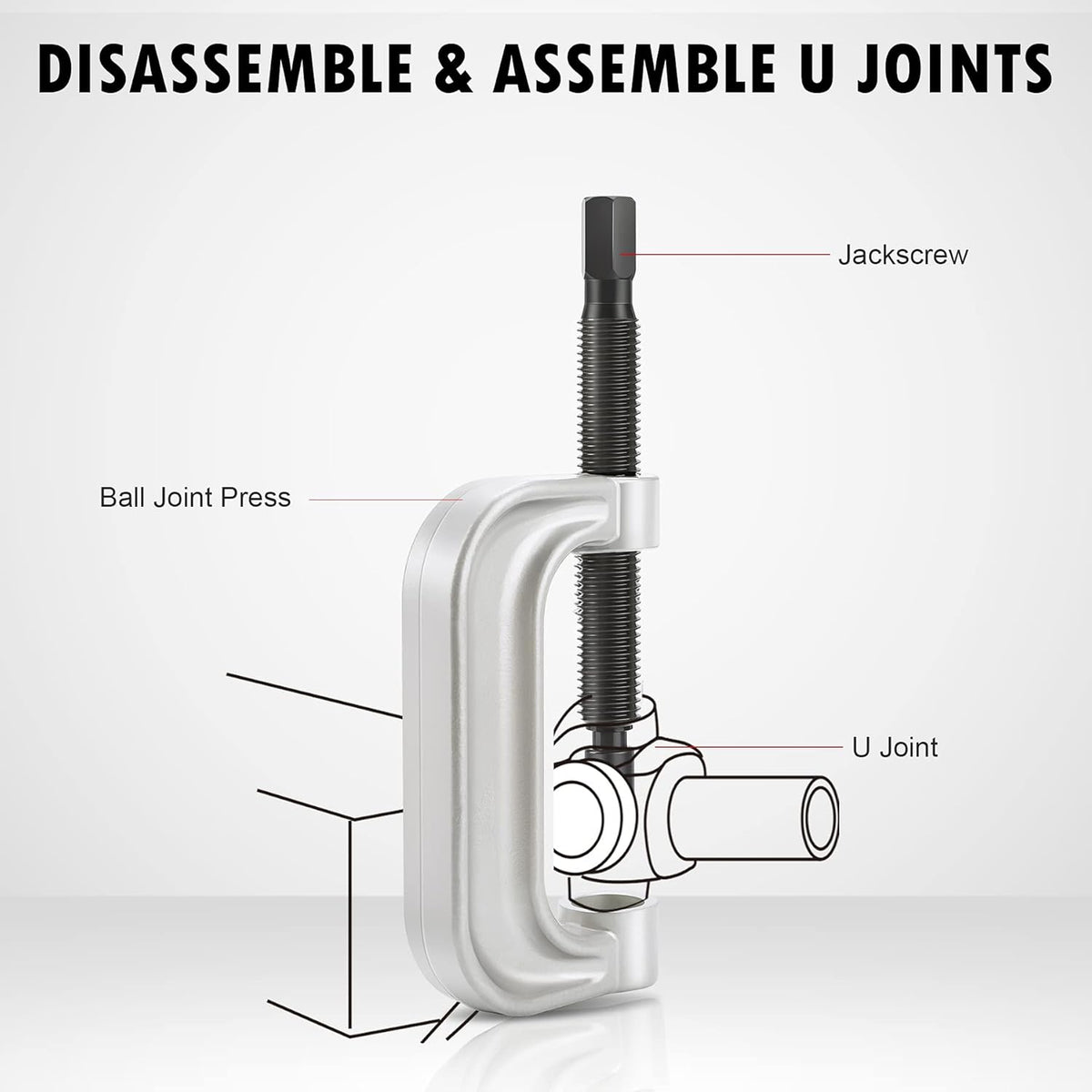 Ball Joint Press & U Joint Removal Tool Kit with 4wd Adapters, Pack of 2 S16420