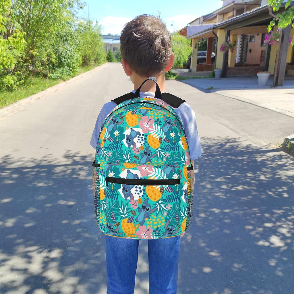 Stitch Backpack Set, 15.7 inch Backpack with Water Bottle Q107